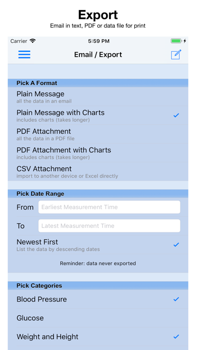 Blood Pressure Monitor screenshot 1