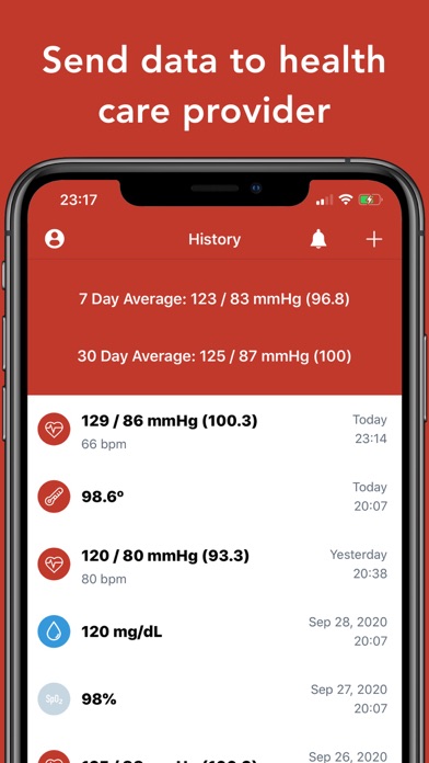 Blood Pressure Tracker • screenshot 2