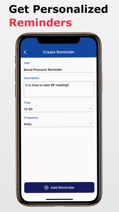 Blood Pressure Tracking App screenshot 1