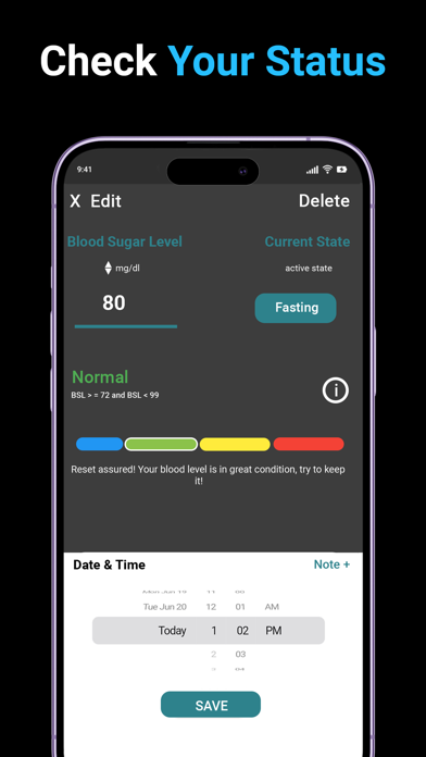 Blood Sugar Tracker: Diabetes screenshot 1