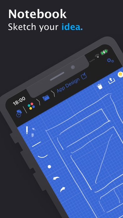 Blue Sketch - Handwritten note screenshot 5