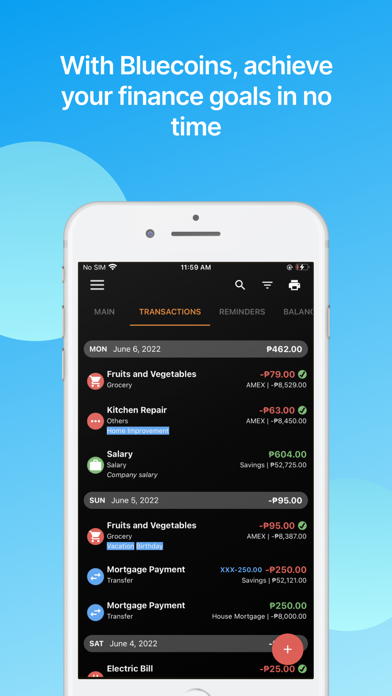 Bluecoins Finance & Budget screenshot 1