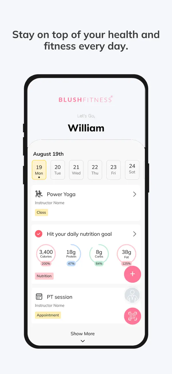 BLUSH FITNESS Virtual screenshot 5