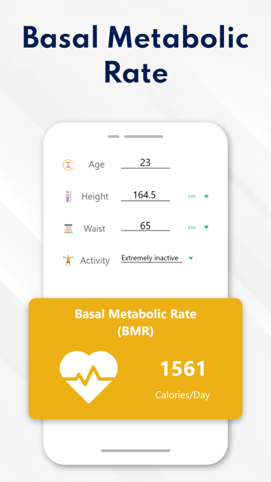 BMI, BMR & Body Fat Calculator screenshot 3