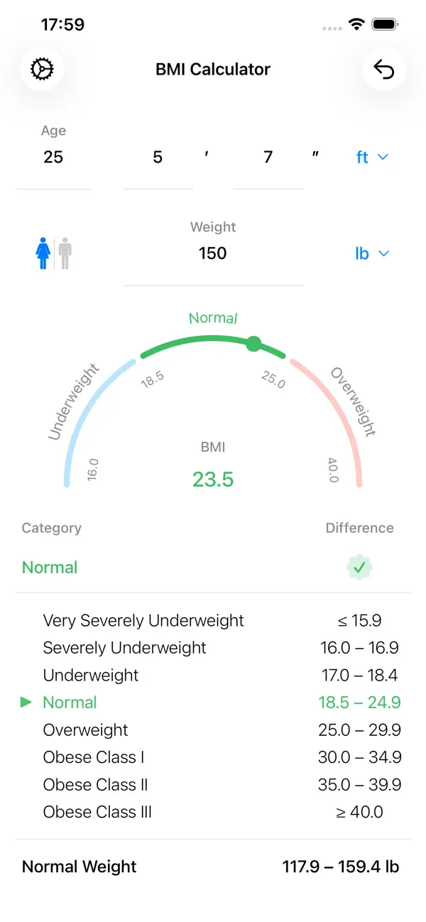 BMI Calculator – Weight Loss screenshot 2