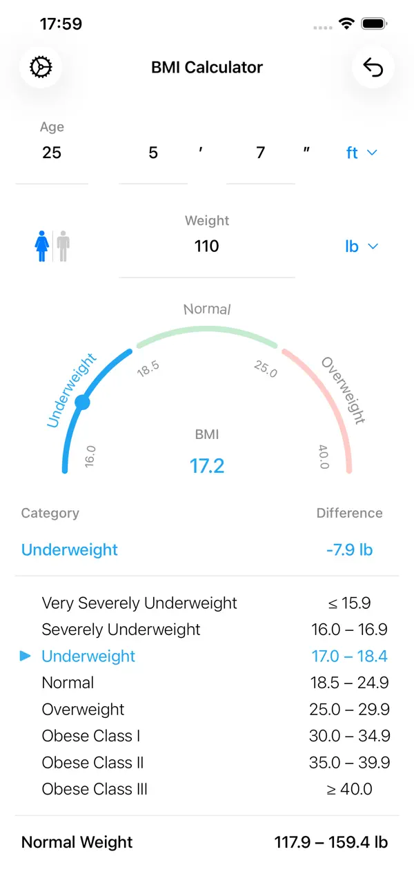 BMI Calculator – Weight Loss screenshot 3
