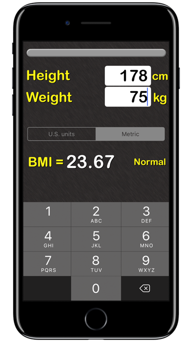 BMI Calculator‰ screenshot 1
