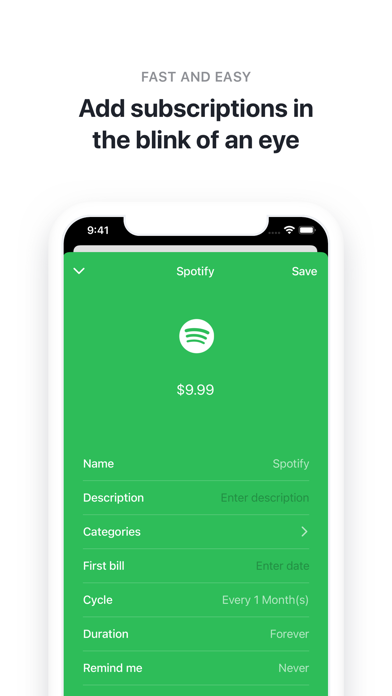 Bobby - Track subscriptions screenshot 4
