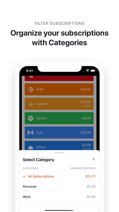 Bobby - Track subscriptions screenshot 3