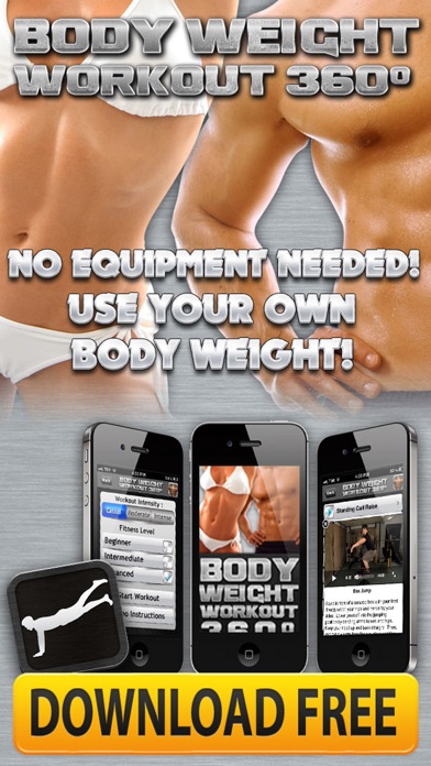 Bodyweight Crunch & Push Ups Bodybuilding Routine screenshot 1