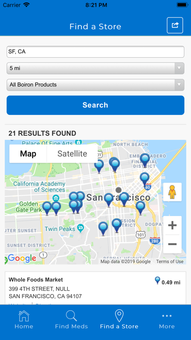 Boiron Medicine Finder screenshot 2