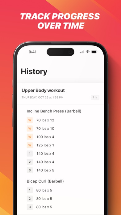 Bolt – Workout & Strength Log screenshot 3