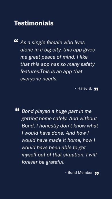 Bond - Personal Security screenshot 1