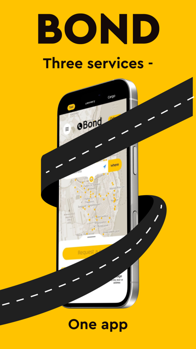 Bond: Taxi and Food Delivery screenshot 1