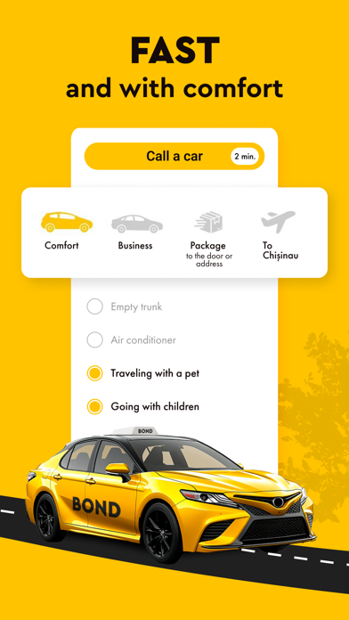 Bond: Taxi and Food Delivery screenshot 4