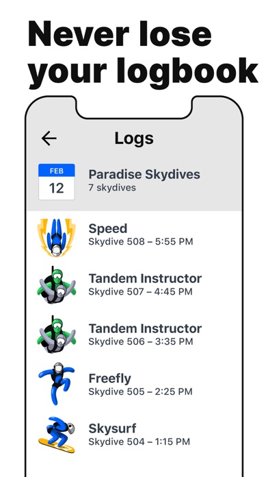 Boogie - Skydiving Logbook screenshot 1