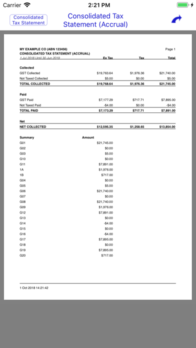 Bookkeeping screenshot 2