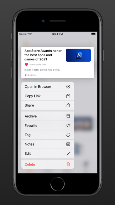 Bookmark: Reading List & URL screenshot 2