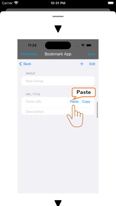 BookmarkApp-PasteURL screenshot 6