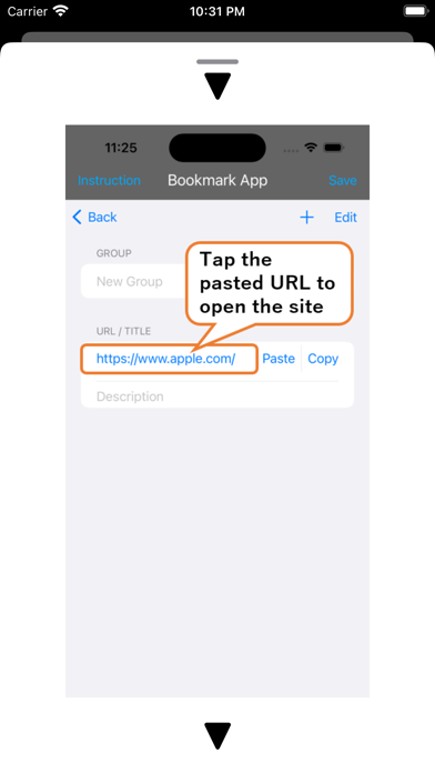 BookmarkApp-PasteURL screenshot 5