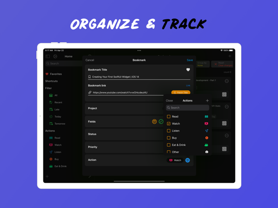 Bookmarks: Organize & Track screenshot 10