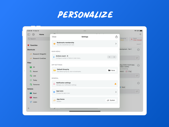 Bookmarks: Organize & Track screenshot 4