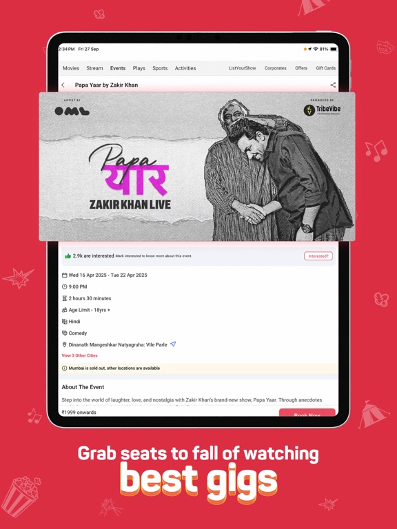 BookMyShow | Movies & Events screenshot 5
