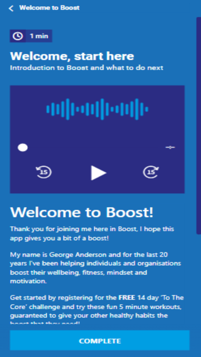 Boost Wellbeing & Performance screenshot 1