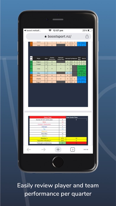 Boost. Netball Stats Made Easy screenshot 5