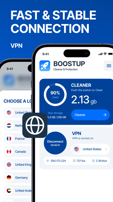 BoostUp Cleaner & Protection screenshot 1