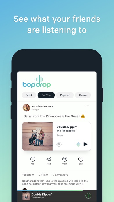 bopdrop - social music screenshot 5