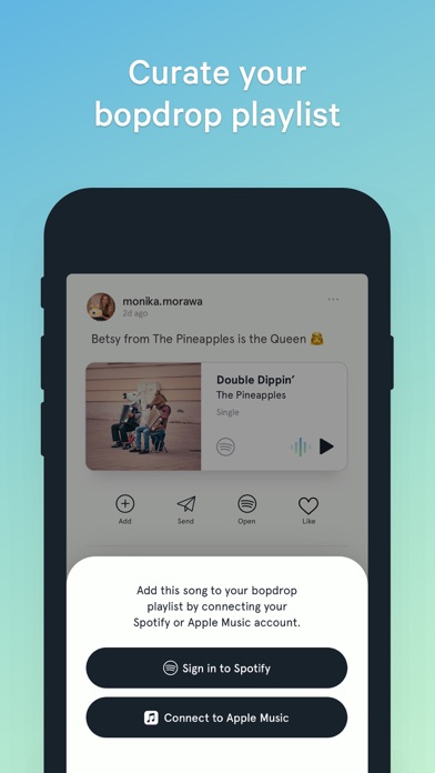 bopdrop - social music screenshot 2