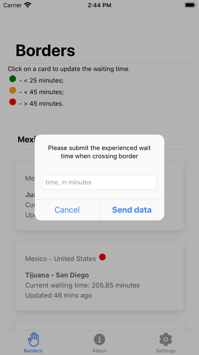 Border Waiting Times screenshot 2