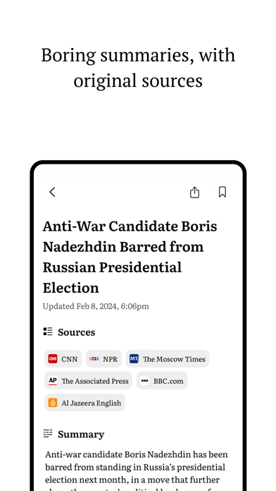 Boring Report: Unbiased News screenshot 4