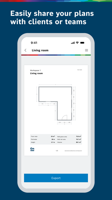 Bosch MeasureOn screenshot 3