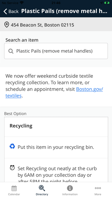 Boston Trash Schedule & Alerts screenshot 1