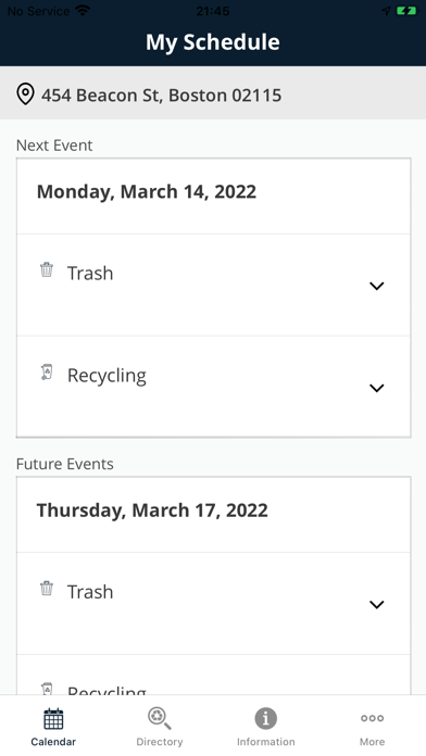 Boston Trash Schedule & Alerts screenshot 3