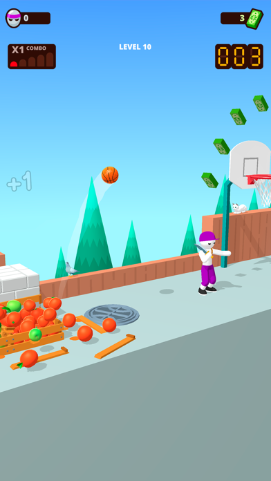 Bounce Dunk - basketball game screenshot 1