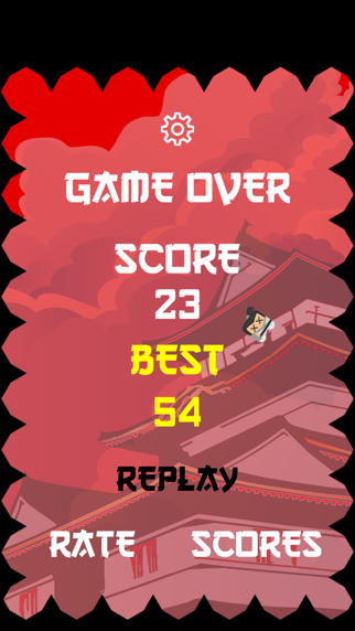 Bouncy Samurai - Tap to Make Him Bounce, Fight Time and Don't Touch the Ninja Shadow Spikes screenshot 2