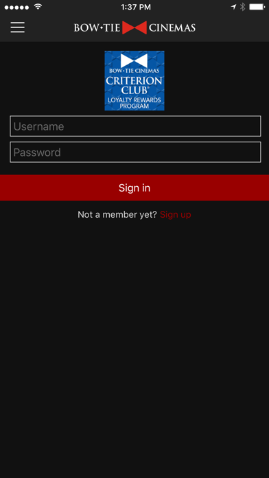 Bow Tie Mobile App screenshot 1