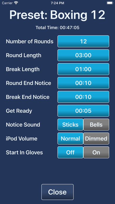 Boxing iTimer Lite screenshot 1