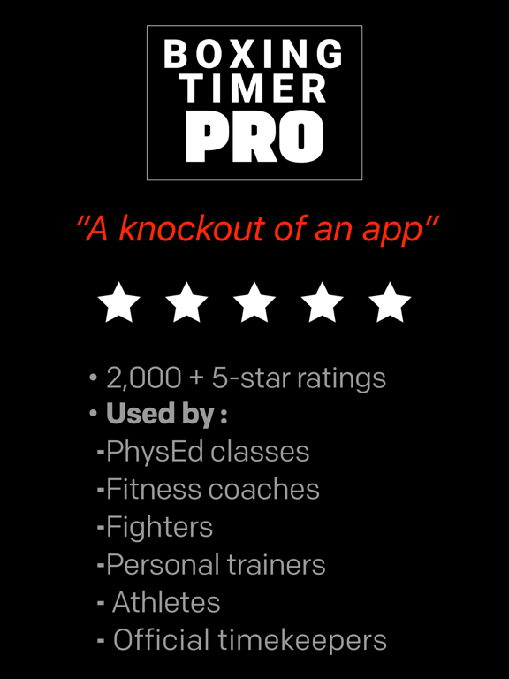 Boxing Timer Pro Round Timer screenshot 1