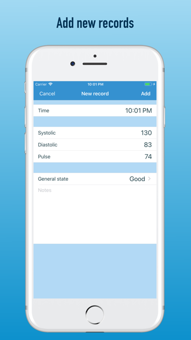 BP diary (self-monitoring) screenshot 3