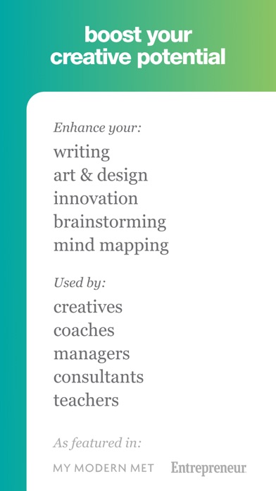 Brainsparker Creativity Coach screenshot 2