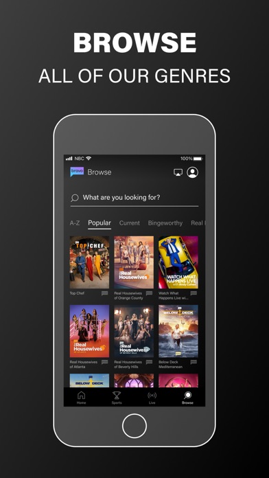 Bravo - Live Stream TV Shows screenshot 1