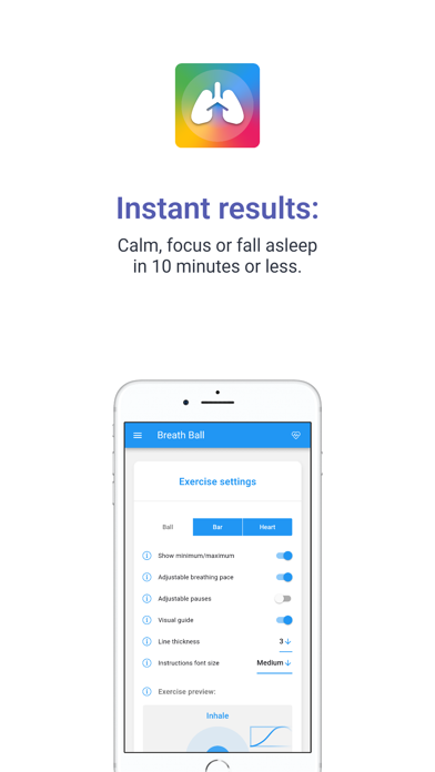Breath Ball: Breathing & HRV screenshot 2