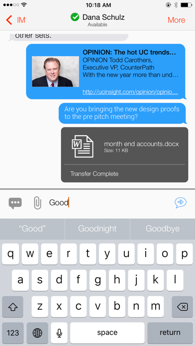 Bria Enterprise screenshot 1