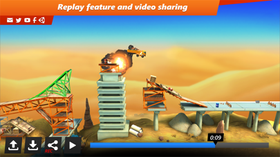 Bridge Constructor Stunts! screenshot 2