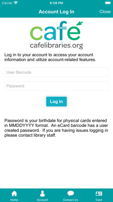 Bridges Library Café Mobile screenshot 4