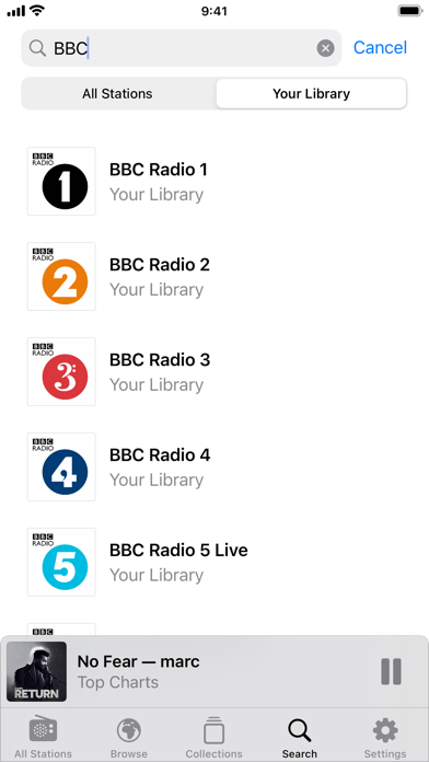 Broadcasts screenshot 1